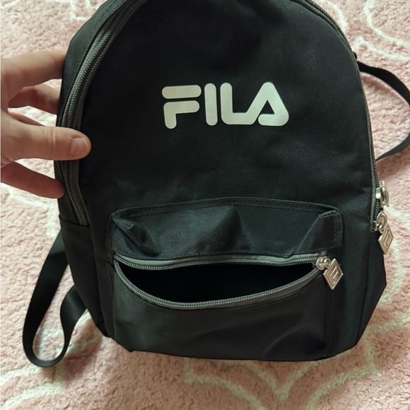 Fila Black Mini Backpack with Logo Straps - Picture 2 of 4